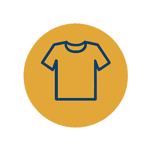 Confort-optimal-même-habillé(e) Icône simple d’un t-shirt représentant la possibilité d’effectuer les séances TONITECH sans retirer ses vêtements.