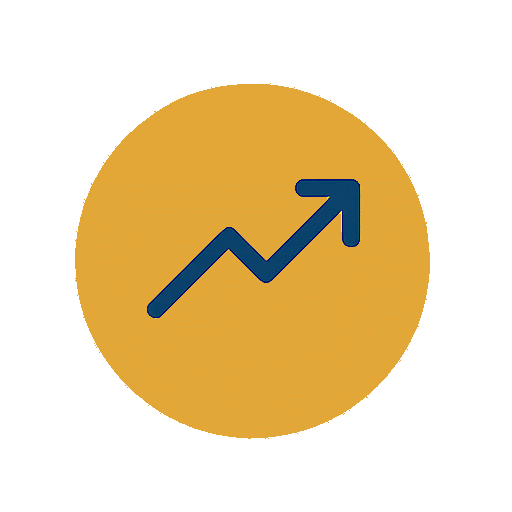 résultats rapides et durables Icône minimaliste d’une flèche montante symbolisant la rapidité et l’efficacité des résultats obtenus avec la rééducation périnéale TONITECH.
